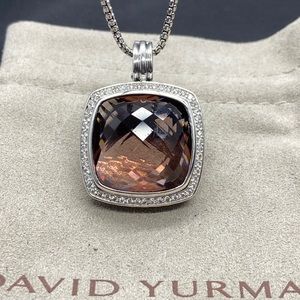 David Yurman Albion Diamond Smoky Quartz Pendant